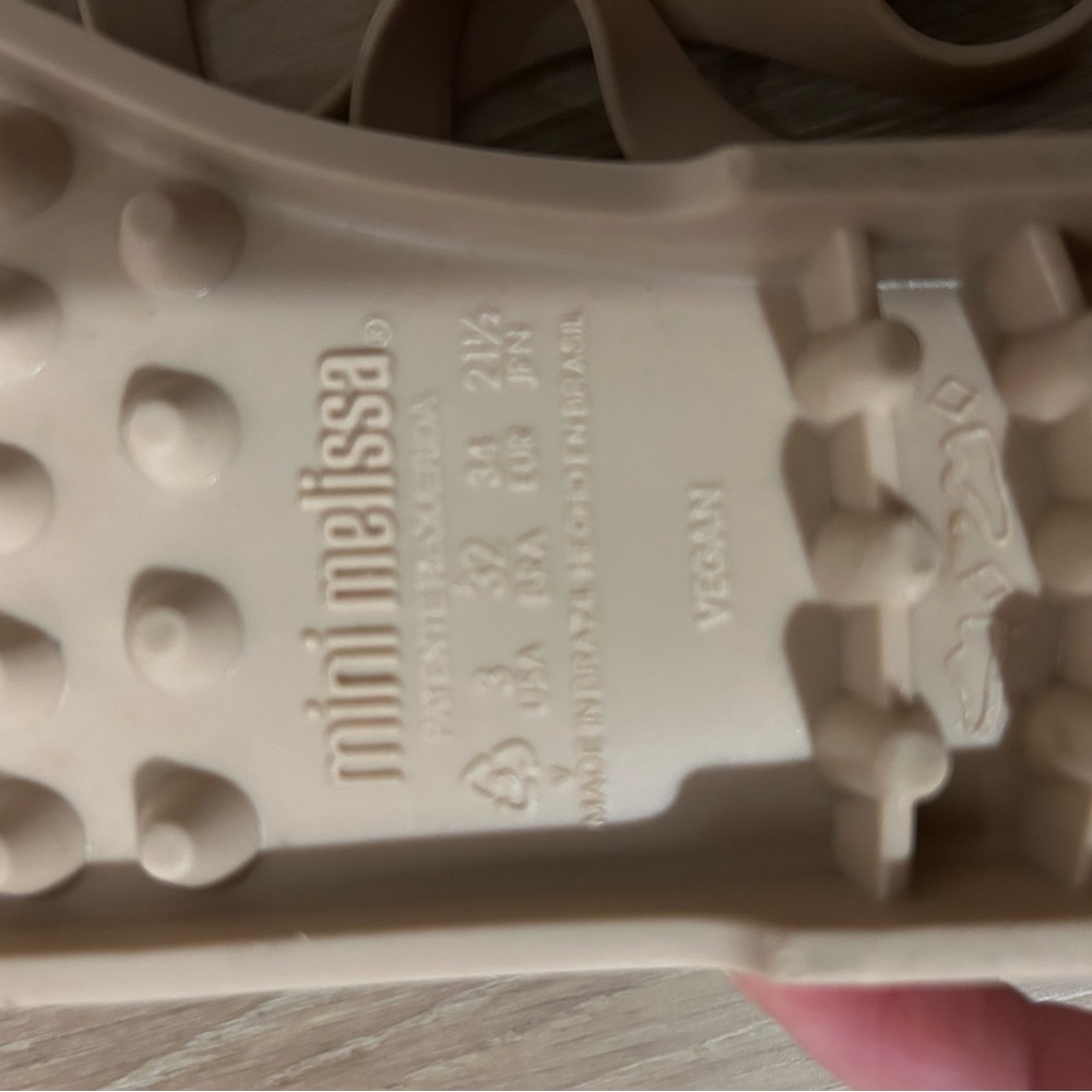 Mini Melissa Kids' Tan Sandals - Picture 3 of 3